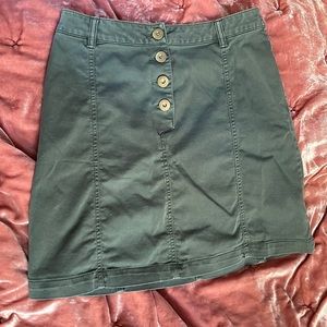 Forrest Green Denim Skirt